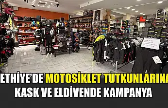 Fethiye'de motosiklet tutkunlarına kask ve eldivende kampanya