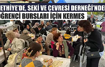 Fethiye'de, Seki ve Çevresi Derneği'nden öğrenci bursları için kermes