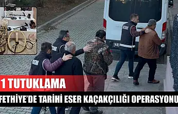 Fethiye'de tarihi eser kaçakçılığı operasyonu: 1 tutuklama