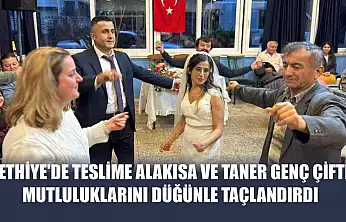 Fethiye'de Teslime Alakısa ve Taner Genç Çifti Mutluluklarını Düğünle Taçlandırdı