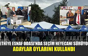 Fethiye Esnaf Odası'nda seçim heyecanı sürüyor: Adaylar oylarını kullandı