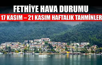 Fethiye Hava Durumu: 17 Kasım – 21 Kasım Haftalık Tahminler