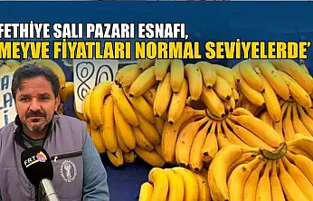 Fethiye Salı Pazarı Esnafı, 'Meyve fiyatları normal seviyelerde'