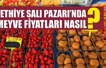 Fethiye Salı Pazarı'nda meyve fiyatları nasıl