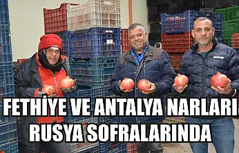 Fethiye ve Antalya Narları Rusya Sofralarında