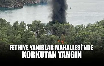 Fethiye Yanıklar Mahallesi'nde korkutan yangın