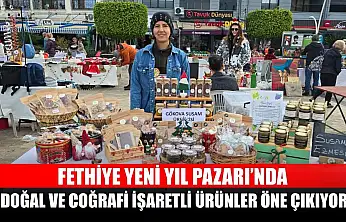 Fethiye Yeni Yıl Pazarı'nda doğal ve coğrafi işaretli ürünler öne çıkıyor