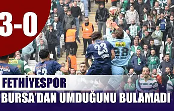 Fethiyespor, Bursa'dan umduğunu bulamadı: 3-0