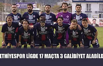 Fethiyespor ligde 17 maçta 3 galibiyet alabildi
