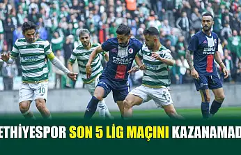 Fethiyespor son 5 lig maçını kazanamadı