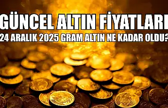 Güncel altın fiyatları: 24 Aralık 2025 gram altın ne kadar oldu?