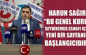 Harun Sağır: 'Bu Genel Kurul, Seydikemer esnafı için yeni bir sayfanın başlangıcıdır'