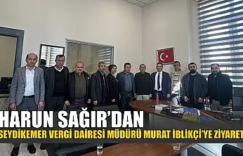 Harun Sağır'dan Seydikemer Vergi Dairesi Müdürü Murat İblikçi'ye ziyaret