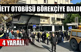 İETT otobüsü börekçiye daldı: 4 yaralı