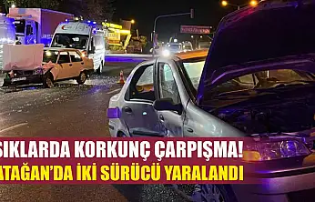 Işıklarda Korkunç Çarpışma! Yatağan'da İki Sürücü Yaralandı