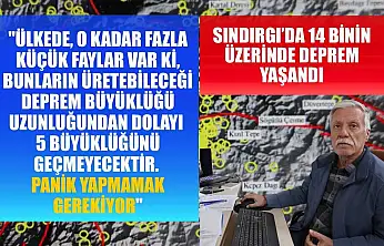 Jeoloji Uzmanı Prof. Dr. Ercan Aksoy: Sındırgı'da 14 binin üzerinde deprem yaşandı