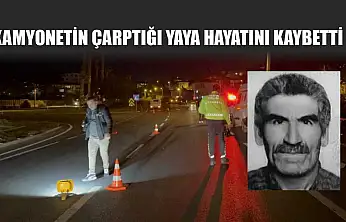 Kamyonetin çarptığı yaya hayatını kaybetti