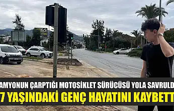 Kamyonun Çarptığı Motosiklet Sürücüsü Yola Savruldu: 17 Yaşındaki Genç Hayatını Kaybetti