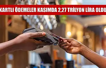 Kartlı ödemeler kasımda 2,27 trilyon lira oldu