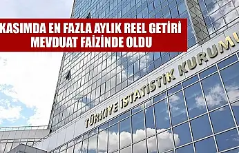 Kasımda en fazla aylık reel getiri mevduat faizinde oldu