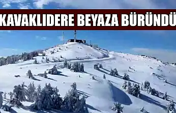 Kavaklıdere beyaza büründü