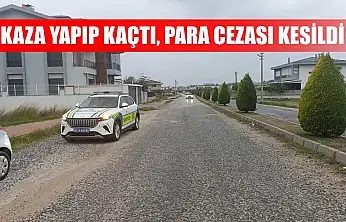 Kaza yapıp kaçtı, para cezası kesildi