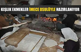 Kışlık ekmekler imece usulüyle hazırlanıyor