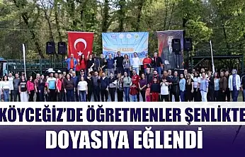 Köyceğiz'de öğretmenler şenlikte doyasıya eğlendi