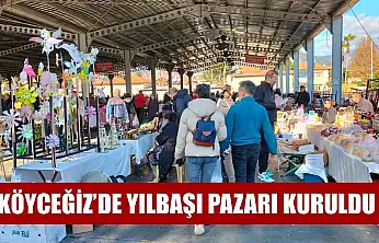 Köyceğiz'de yılbaşı pazarı kuruldu
