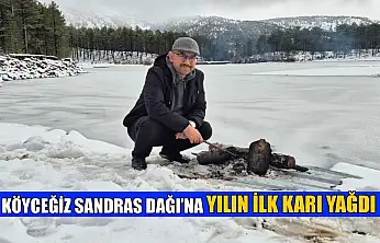 Köyceğiz Sandras Dağı'na yılın ilk karı yağdı