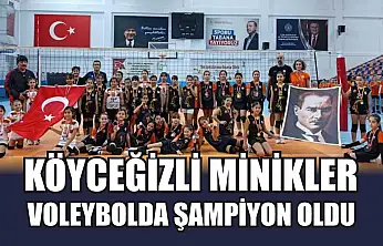Köyceğizli minikler voleybolda şampiyon oldu