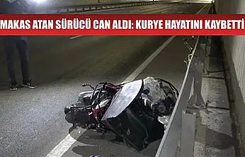 Makas atan sürücü can aldı: Kurye hayatını kaybetti