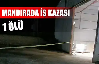 Mandırada iş kazası: 1 ölü