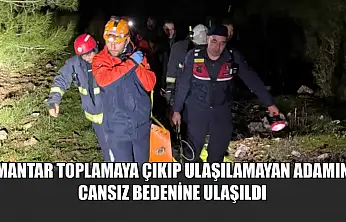 Mantar toplamaya çıkıp ulaşılamayan adamın cansız bedenine ulaşıldı