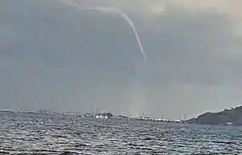 Marmaris Körfezi'nde hortum paniği