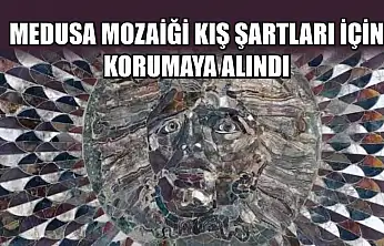 Medusa mozaiği kış şartları için korumaya alındı