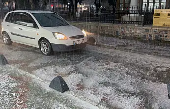 Menteşe'de dolu ve sağanak