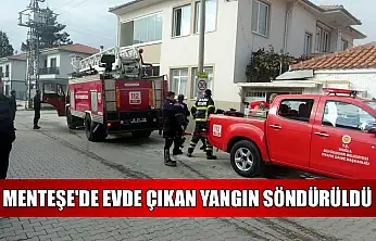 Menteşe'de evde çıkan yangın söndürüldü
