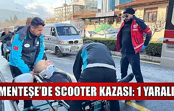 Menteşe'de scooter kazası: 1 yaralı