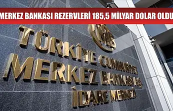 Merkez Bankası rezervleri 185,5 milyar dolar oldu
