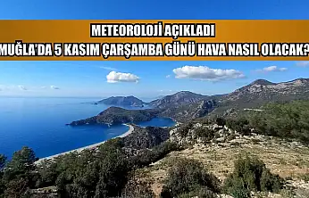 Meteoroloji Açıkladı: Muğla'da 5 Kasım Çarşamba Günü Hava Nasıl Olacak?