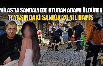 Milas'ta sandalyede oturan adamı öldüren 17 yaşındaki sanığı 20 yıl hapis