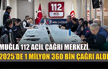 Muğla 112 Acil Çağrı Merkezi, 2025'de 1 milyon 360 bin çağrı aldı
