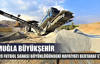 Muğla Büyükşehir, 749 Futbol Sahası Büyüklüğündeki Hafriyatı Bertaraf Etti