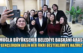 Muğla Büyükşehir Belediye Başkanı Aras: 'Gençlerden Gelen Her Fikri Desteklemeye Hazırız'