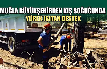 Muğla Büyükşehirden Kış Soğuğunda Yürek Isıtan Destek
