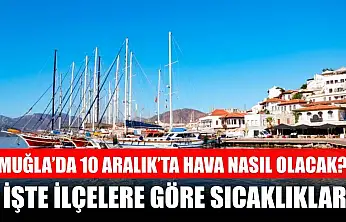 Muğla'da 10 Aralık'ta Hava Nasıl Olacak? İşte İlçelere Göre Sıcaklıklar