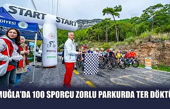Muğla'da 100 sporcu zorlu parkurda ter döktü