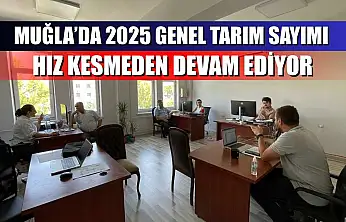 Muğla'da 2025 Genel Tarım Sayımı Hız Kesmeden Devam Ediyor