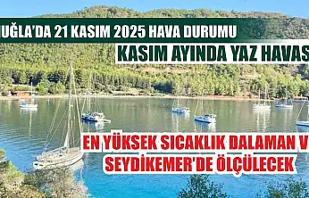 Muğla'da 21 Kasım 2025 Hava Durumu: Kasım Ayında Yaz Havası